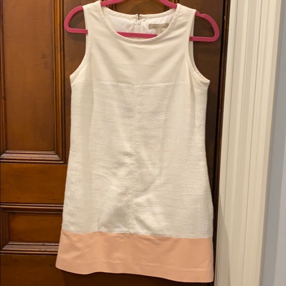 Worn 1x white and pink Banana Republic dress 6P